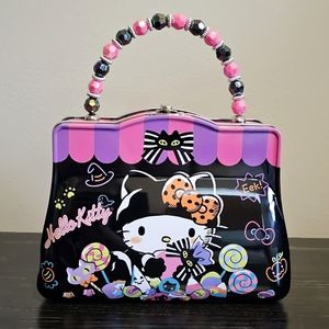 Hello Kitty Halloween Tin Lunchbox NWT Keepsake box
